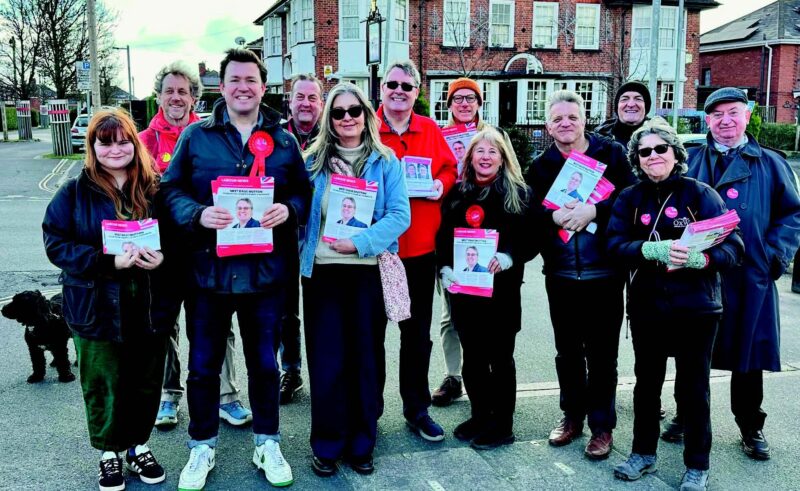 MP Steve Race with Devon County Council campaigners 2025